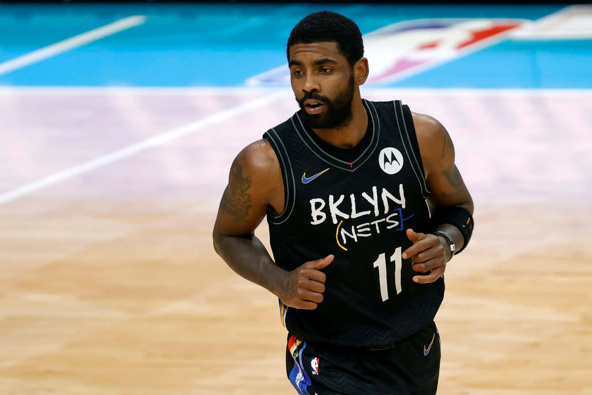 Kyrie Irving From Nets Running Background