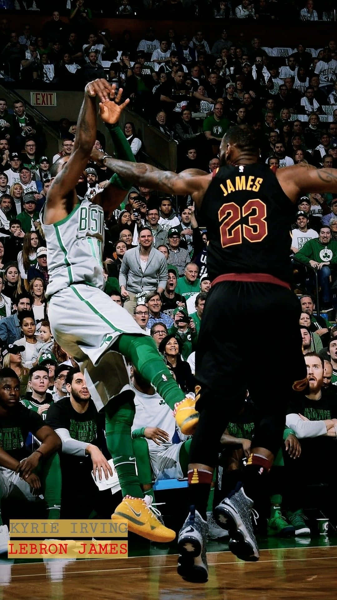 Kyrie Irving Holding The Latest Iphone Background