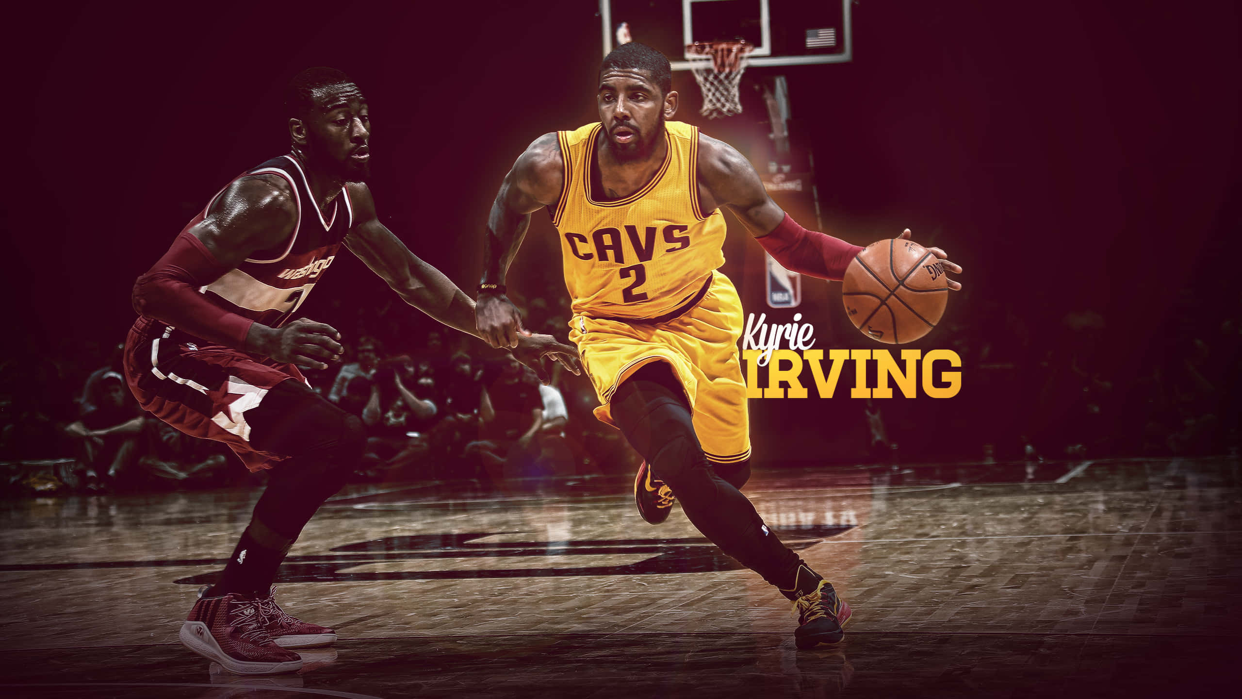Kyrie Irving Looking Fresh And Cool Background