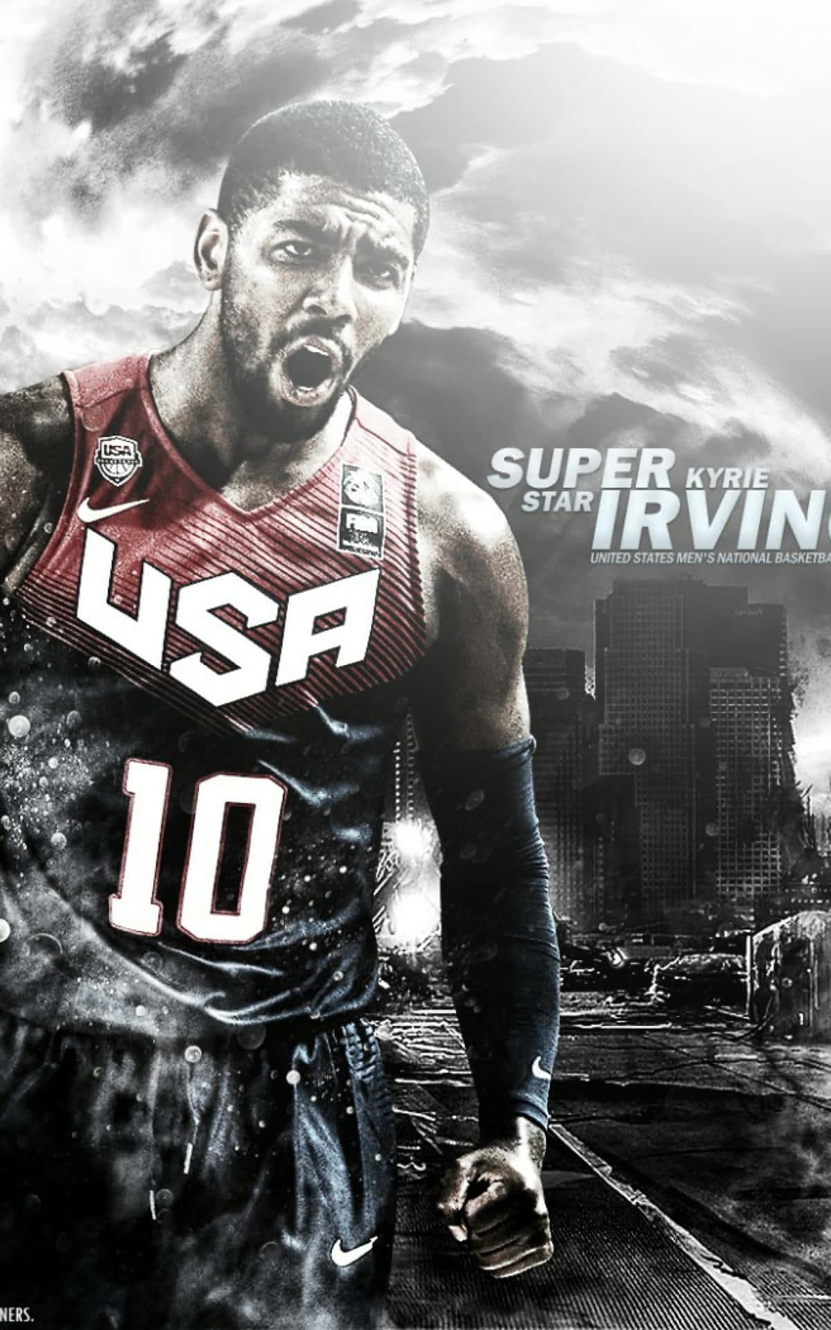 Kyrie Irving Mesmerizes With His Skills On His Iphone Background