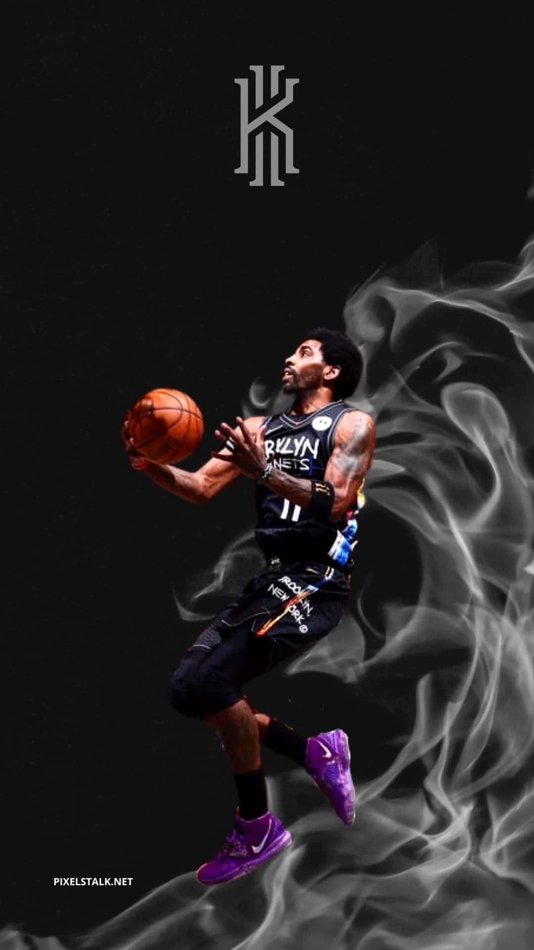 Kyrie Irving Nets Fan Art Background