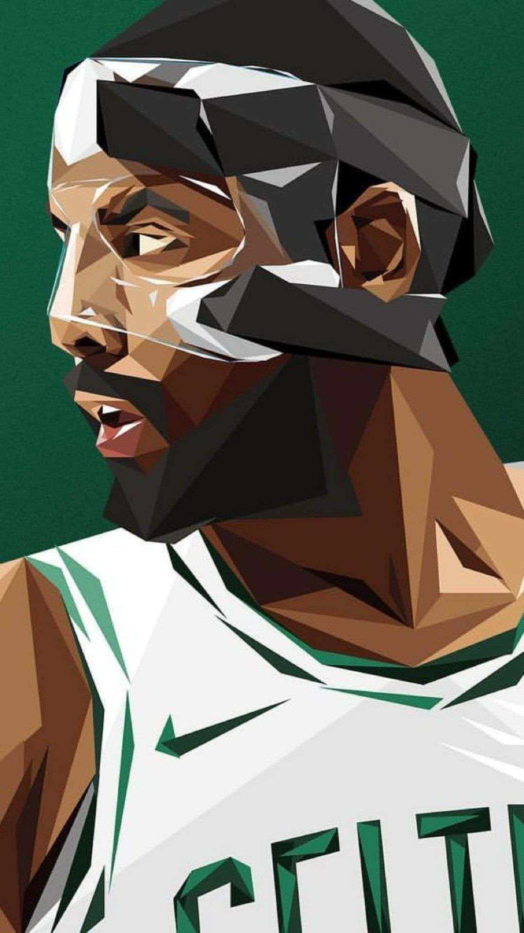 Kyrie Irving With His New Iphone Background