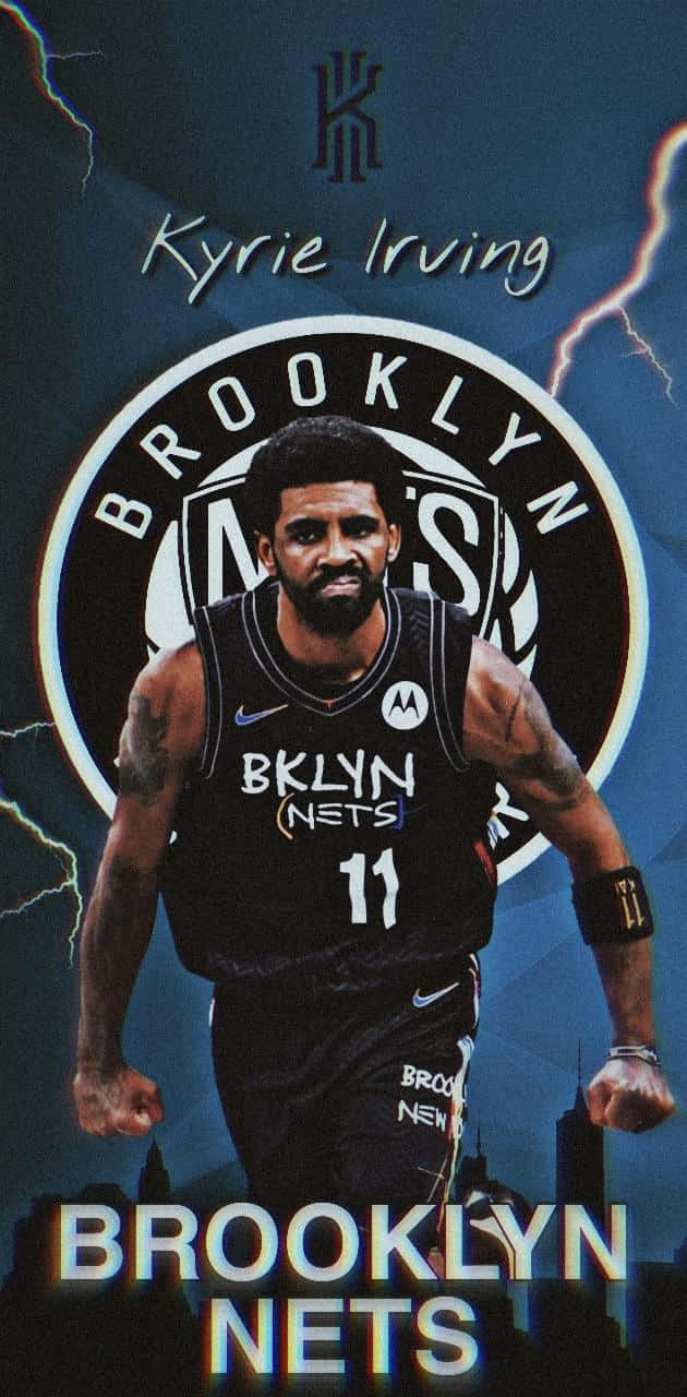 Kyrie Irving With The Brooklyn Nets Background