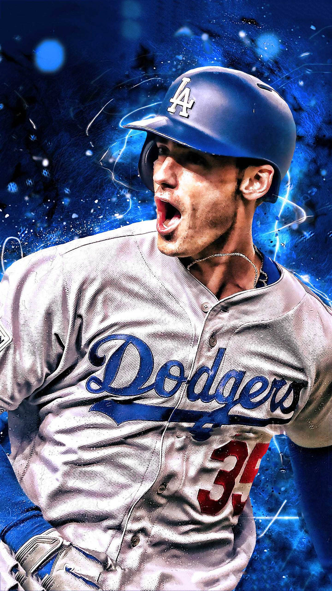 L.a. Dodgers Cody Bellinger Digital Art Background