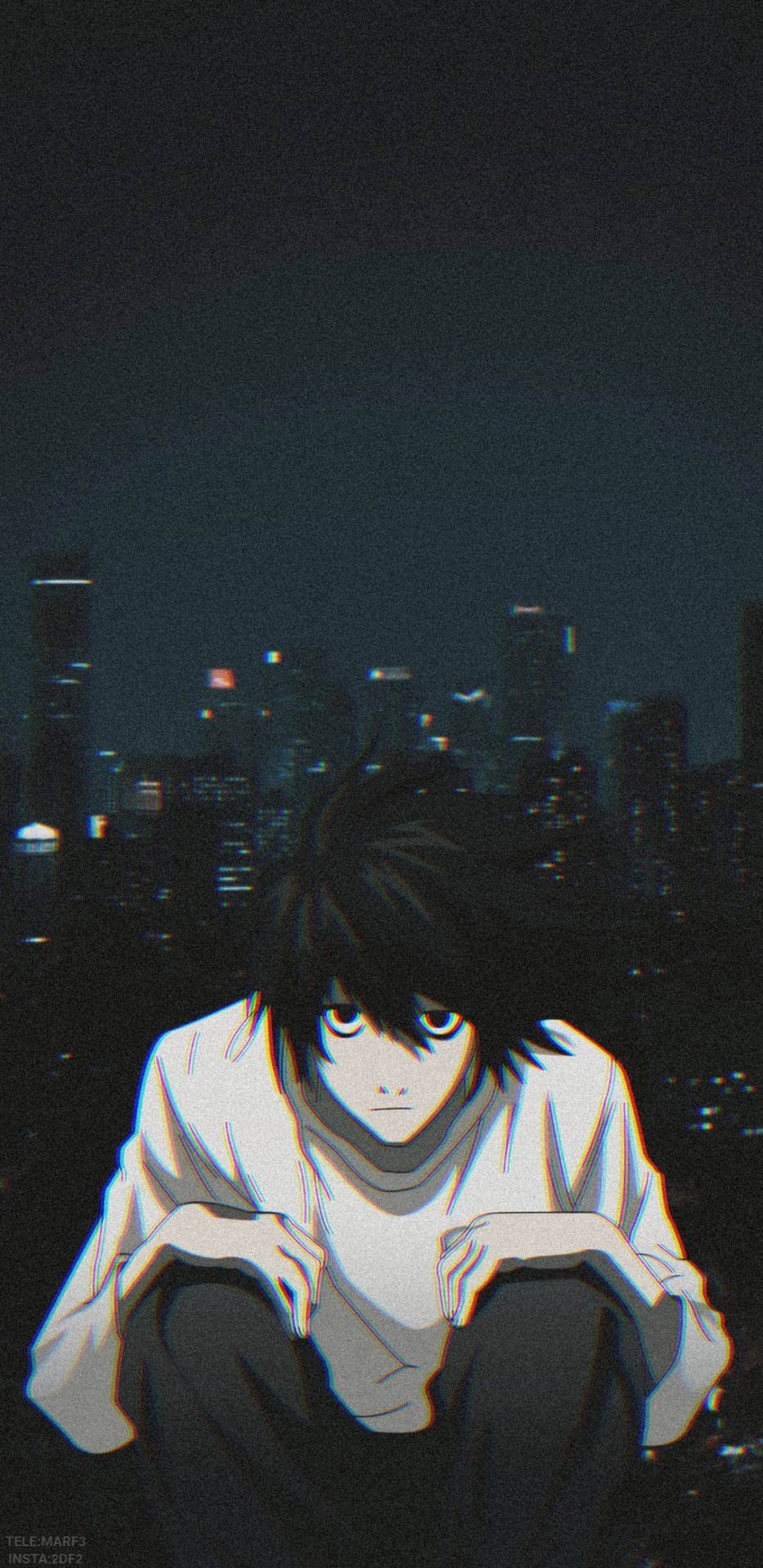 L And The City Death Note Phone Background