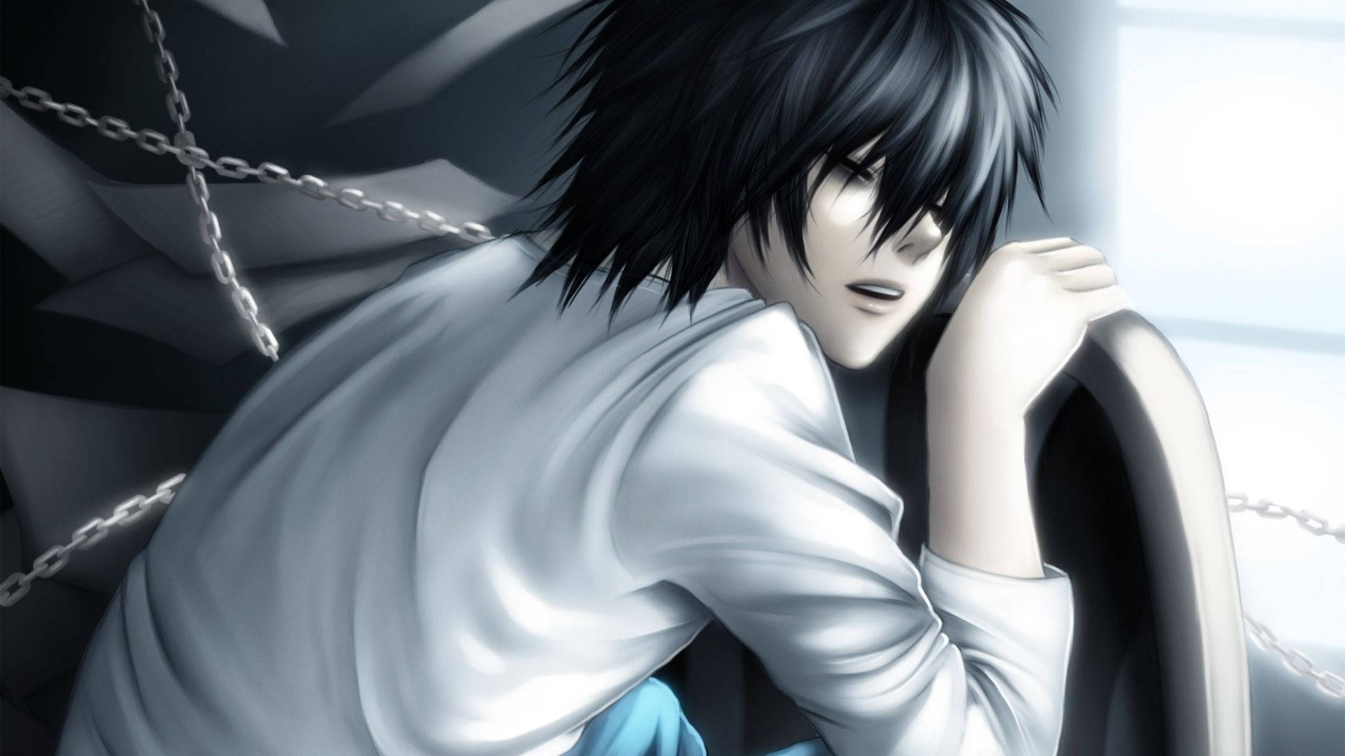L Lawliet Asleep In Peaceful Solitude Background