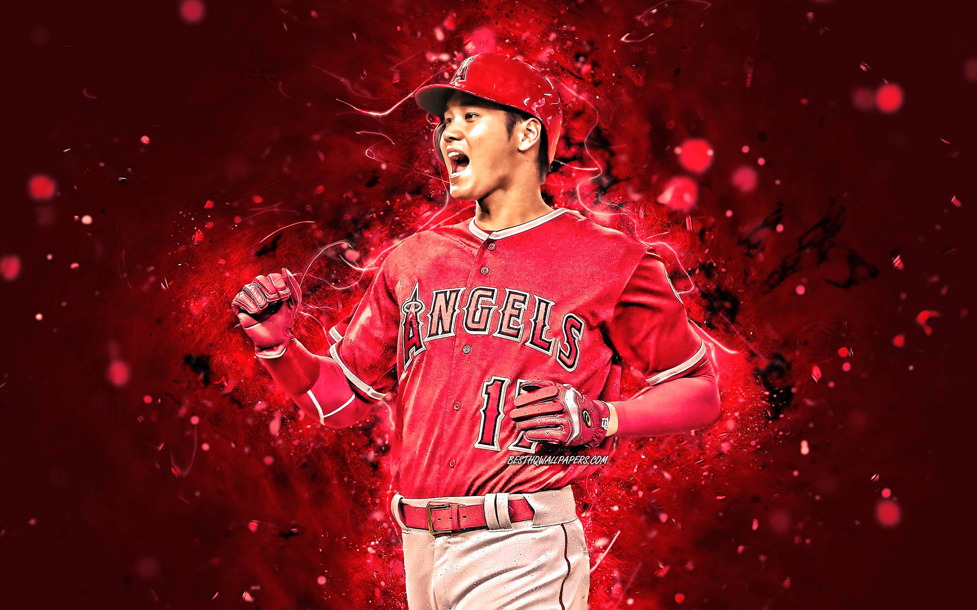 La Angels Player Shohei Ohtani Fanart Background