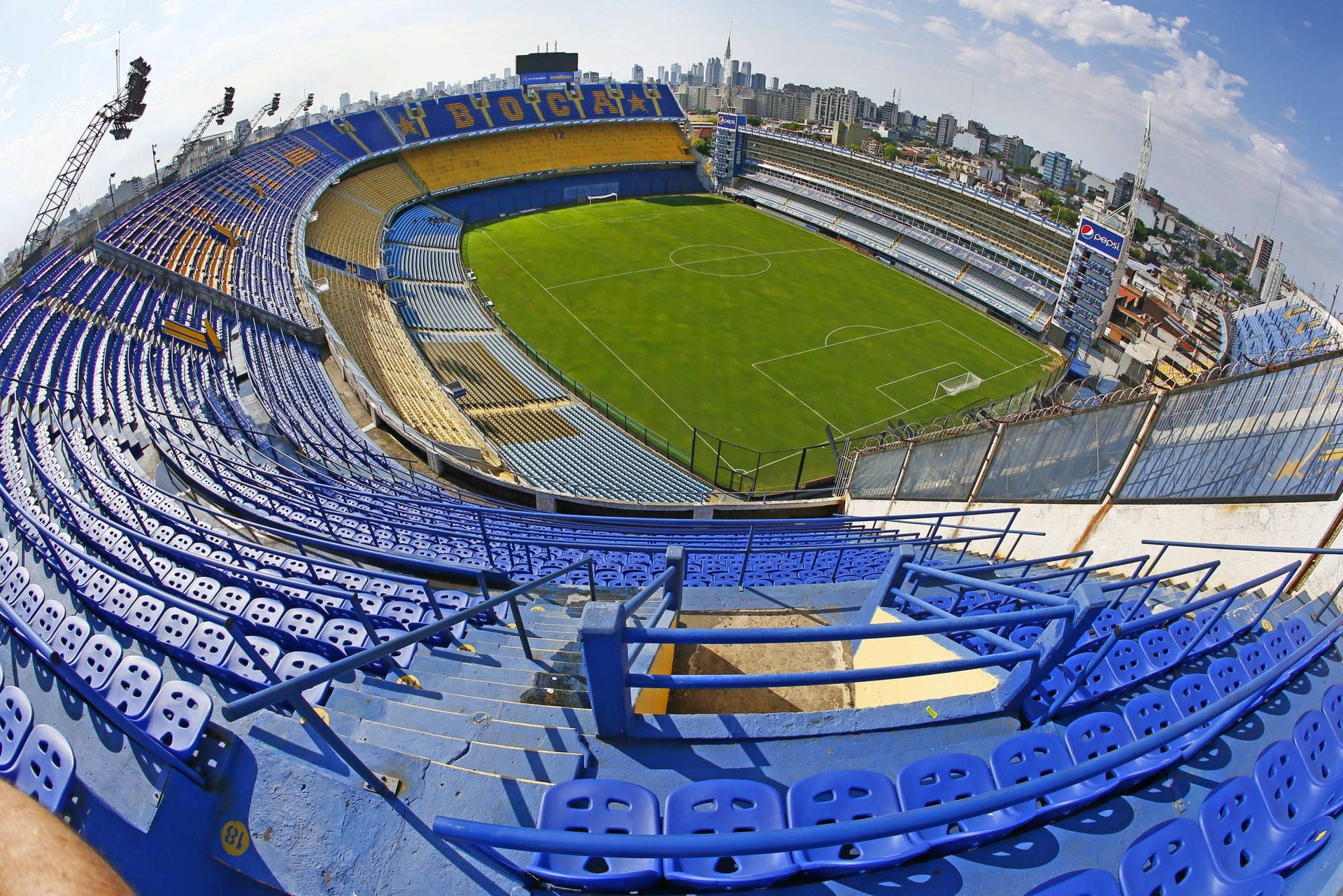 La Bombonera Football Stadium Background