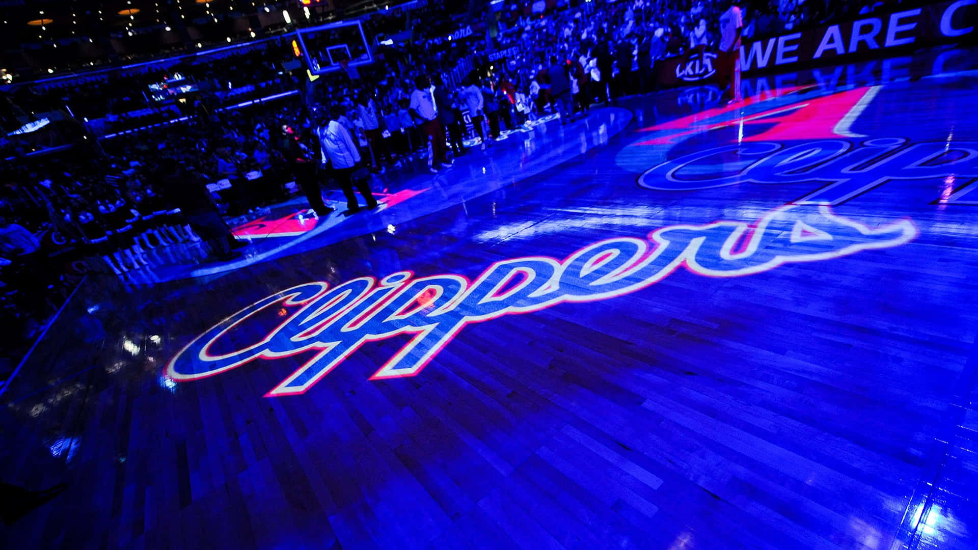 La Clippers Court Staples Center Photograph Background