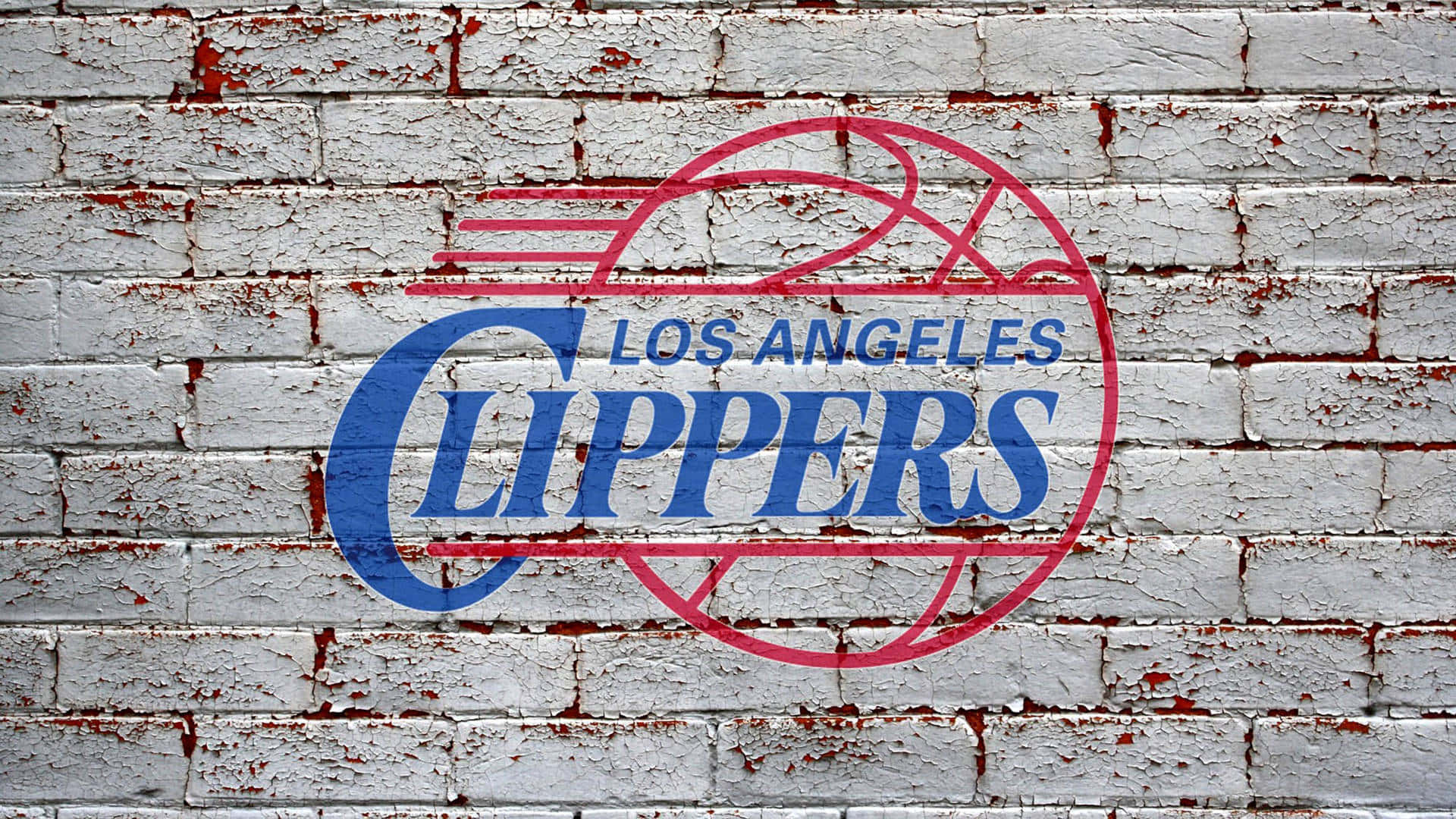 La Clippers Logo On Brick Wall Illustration Background