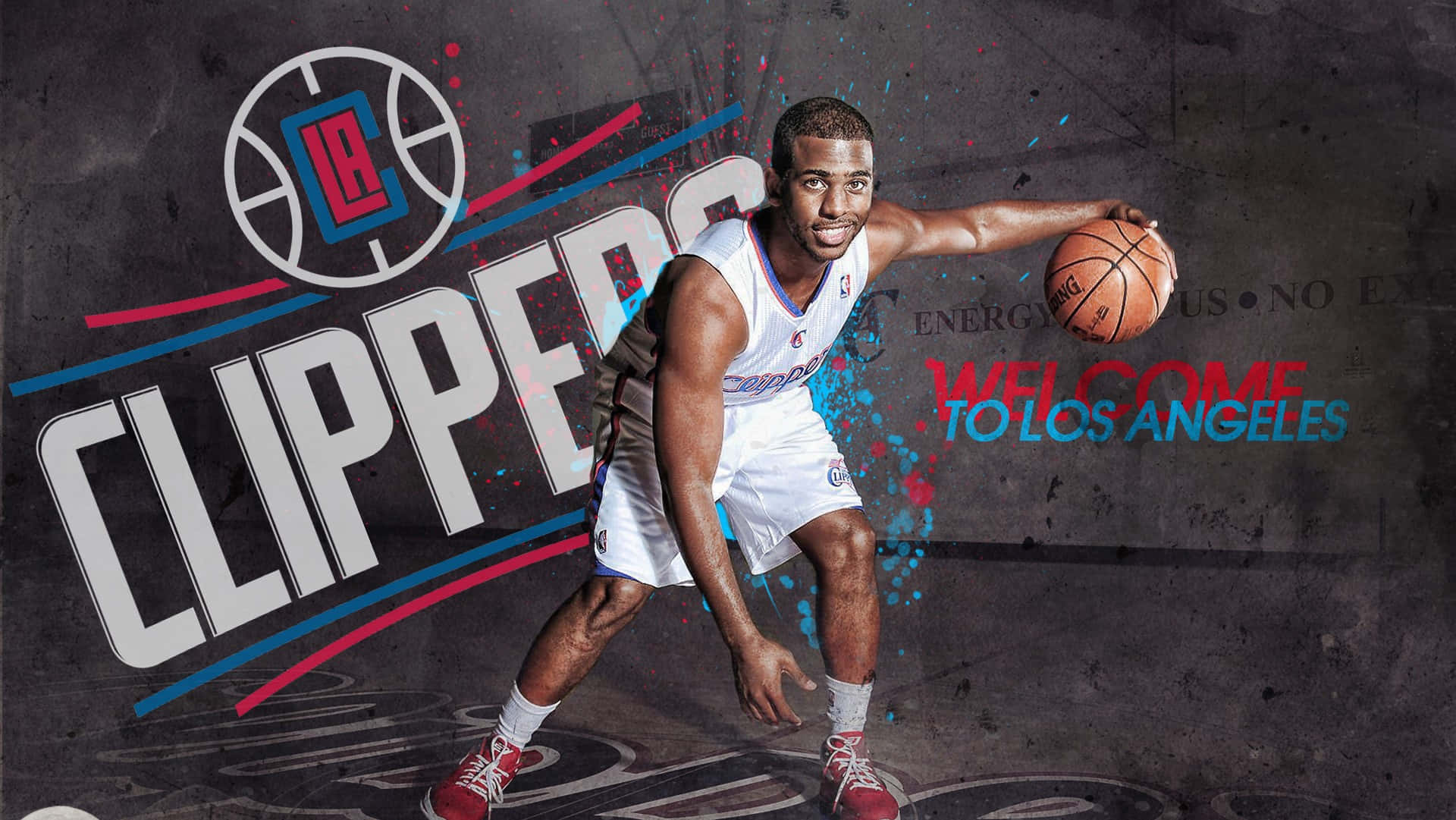 La Clippers Professional Basketball Player Chris Paul Illustration