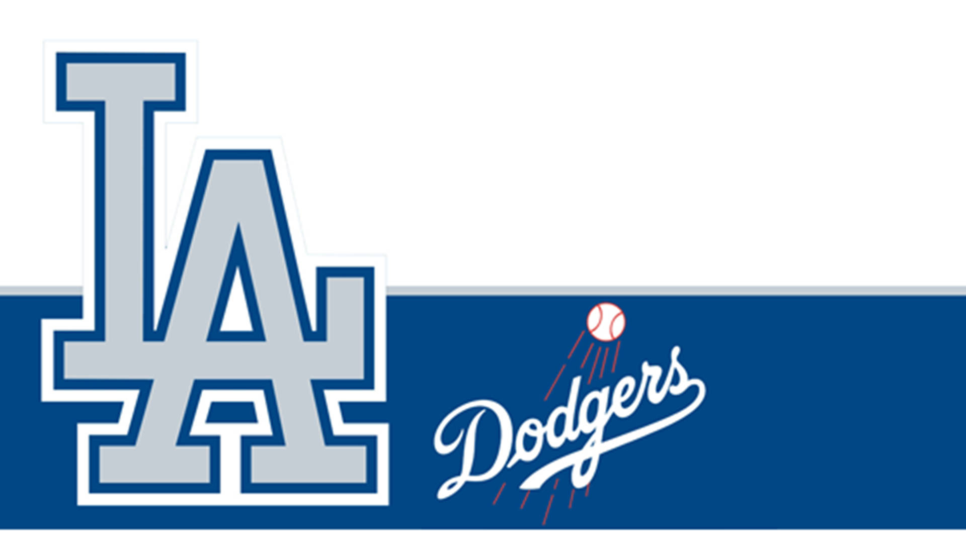 La Dodgers Logo Blue White Background