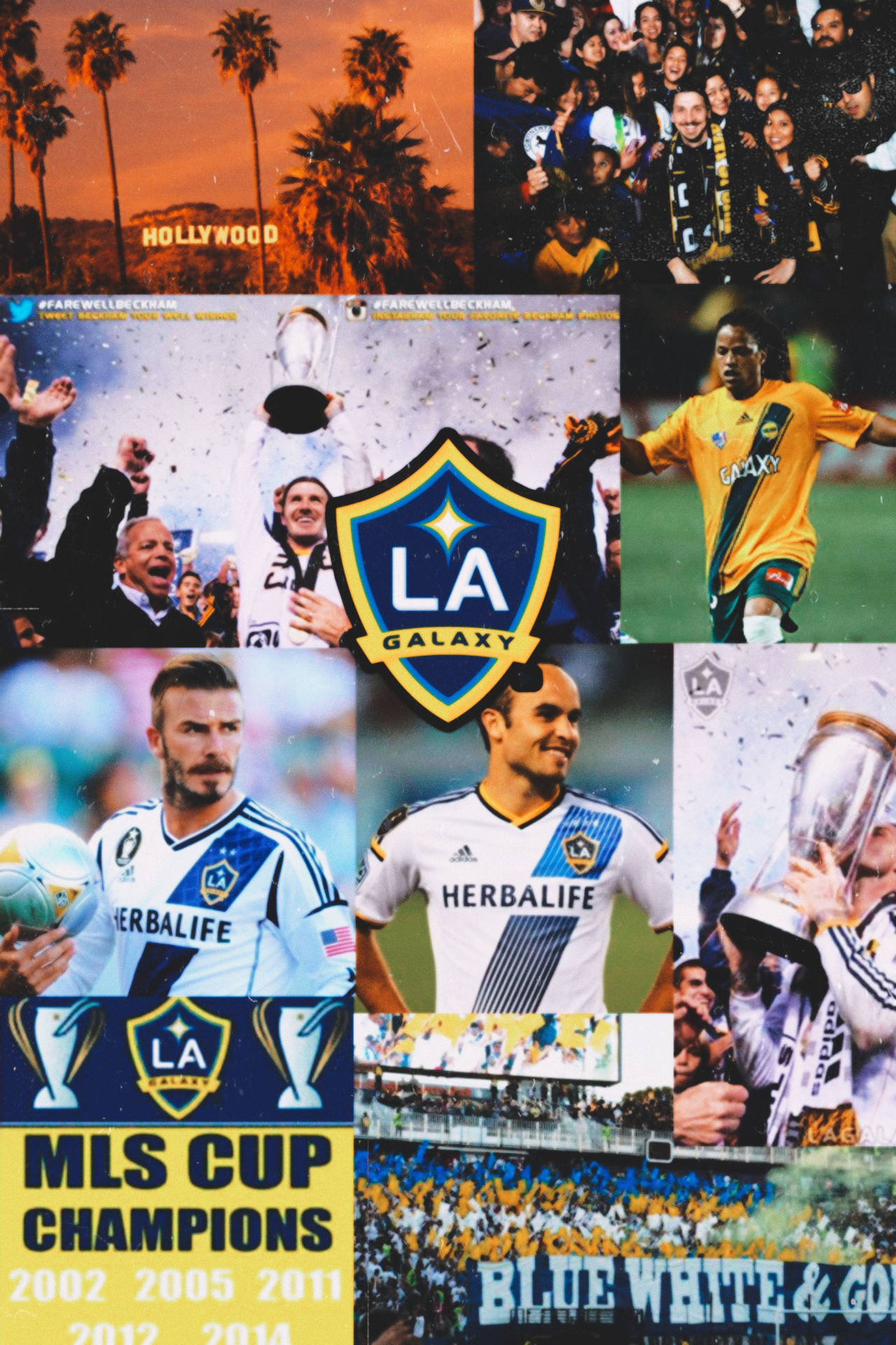 La Galaxy Soccer Club Photo Collage