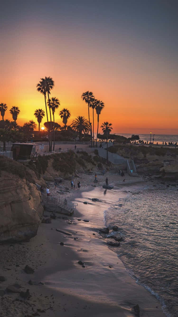 La Jolla Cove In San Diego Iphone Background
