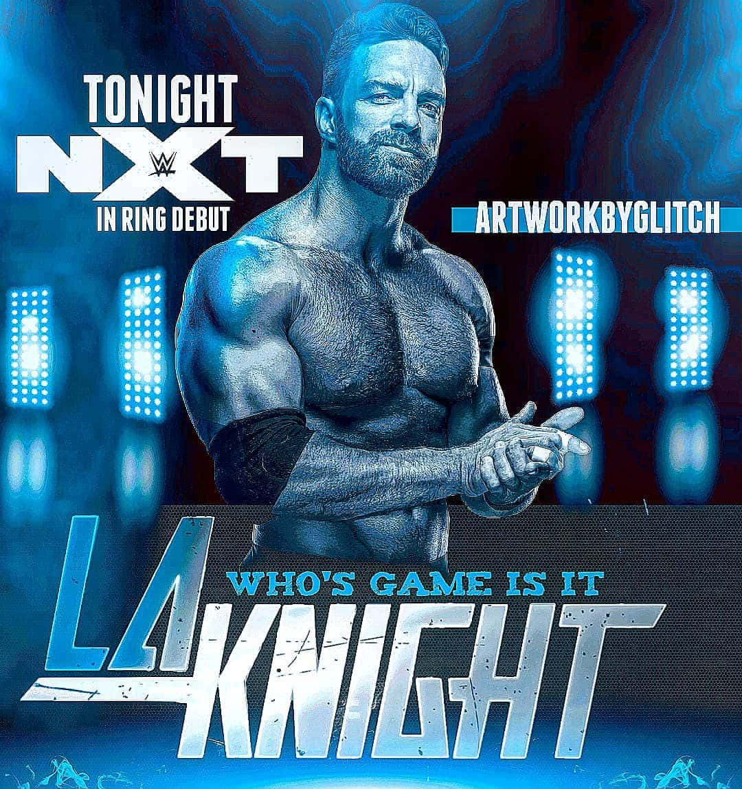 La Knight Dominating In The Wwe Nxt Ring Background