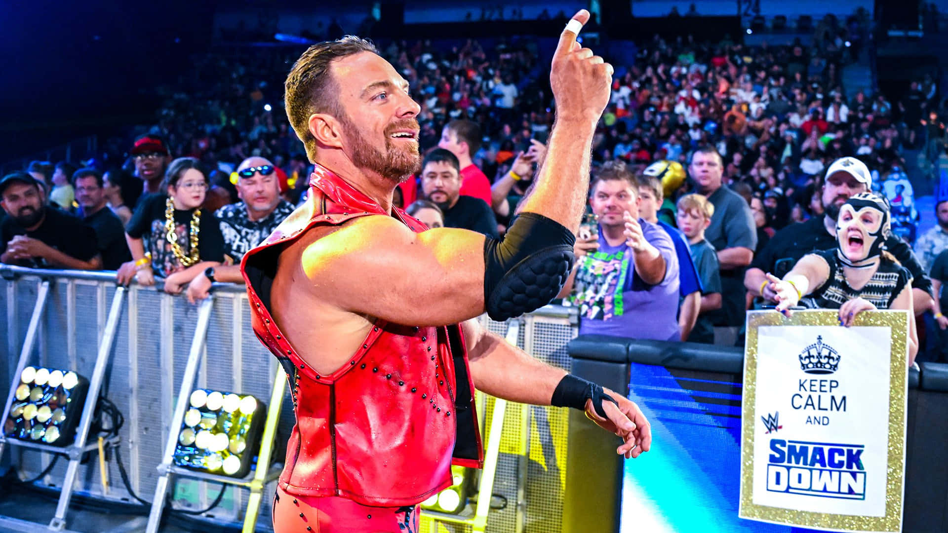 La Knight Entrance 2022 Wwe Smackdown Background