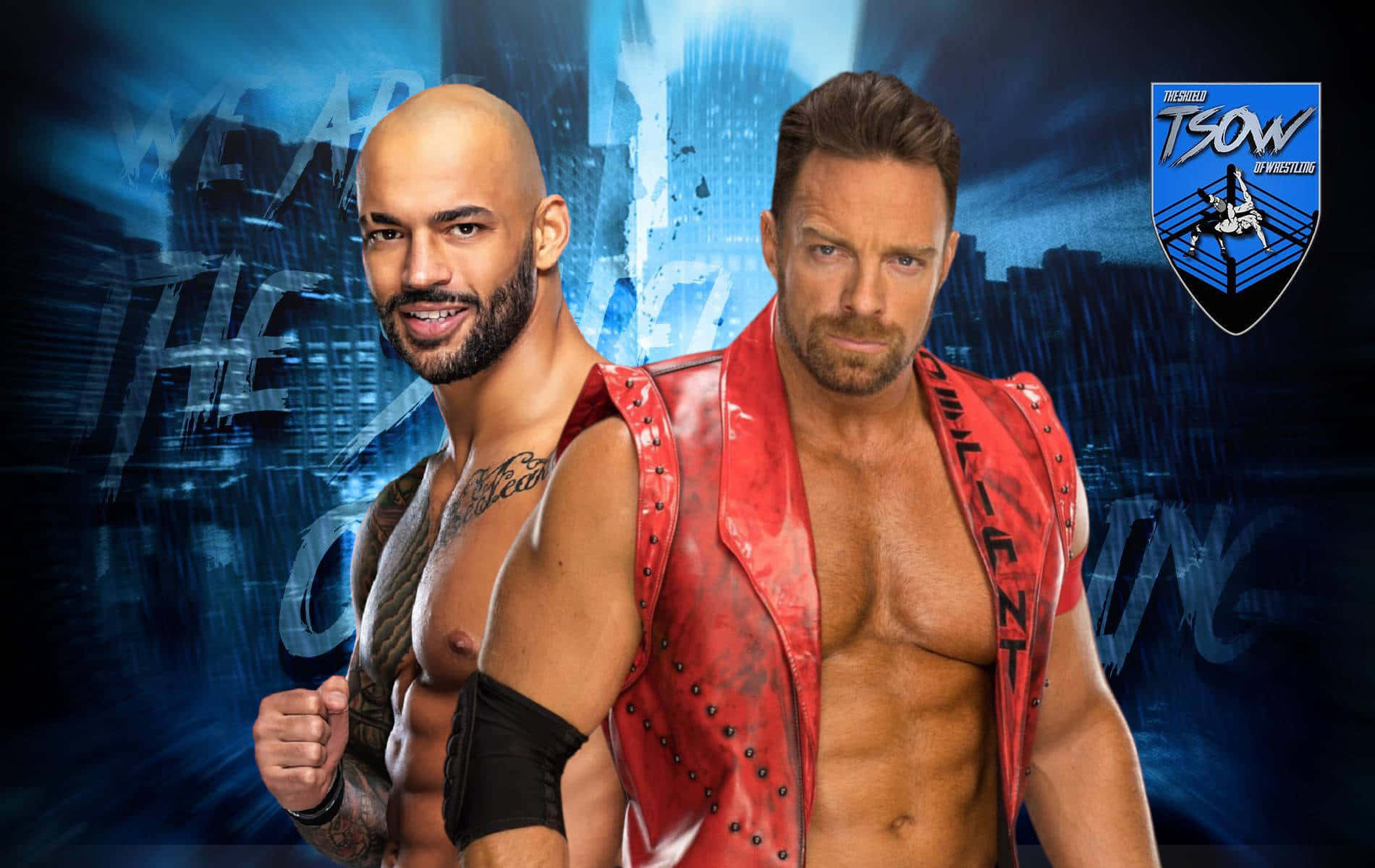 La Knight Vs. Ricochet The Shield Of Wrestling Background