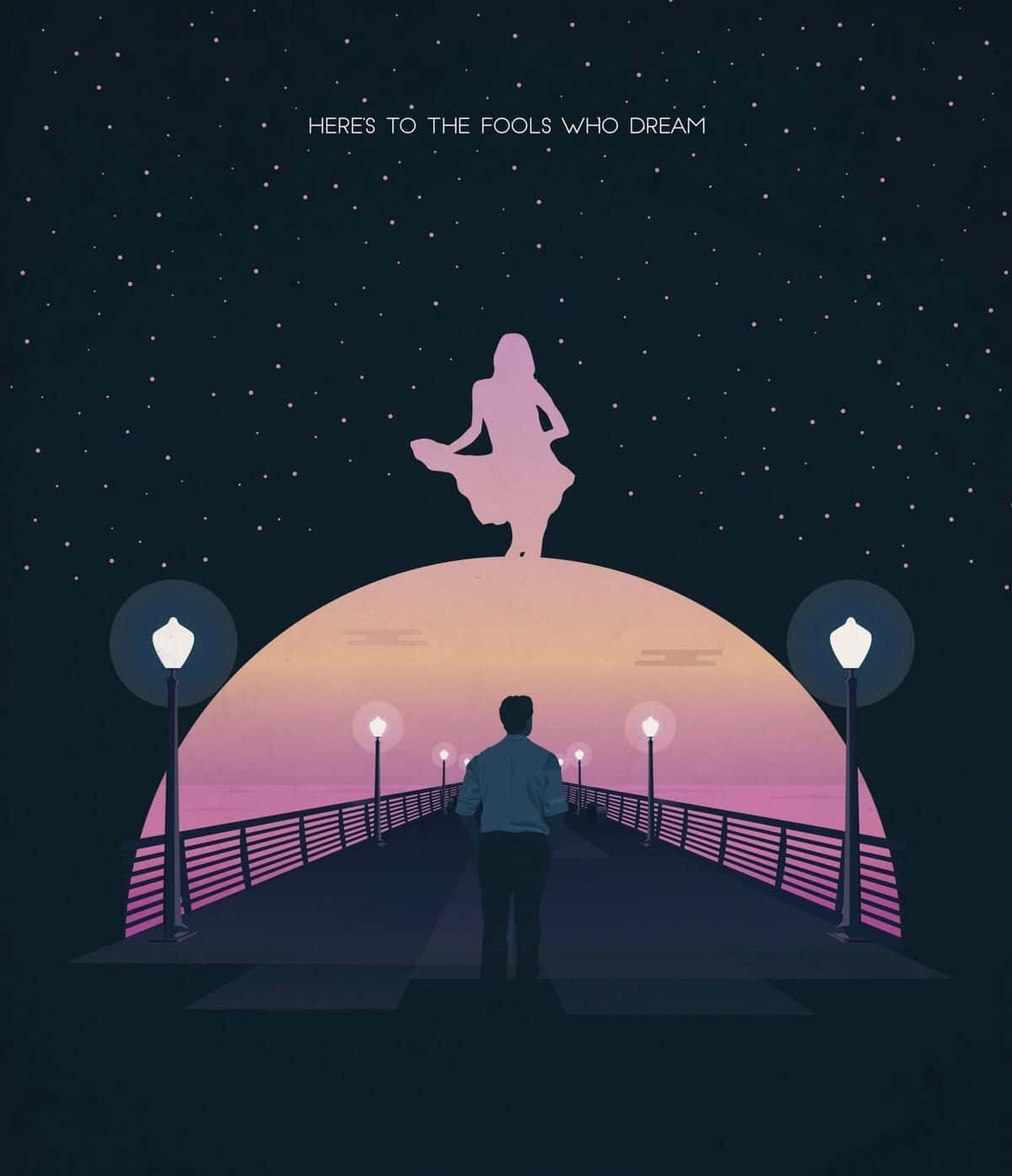 La La Land Mia Silhouette 4k