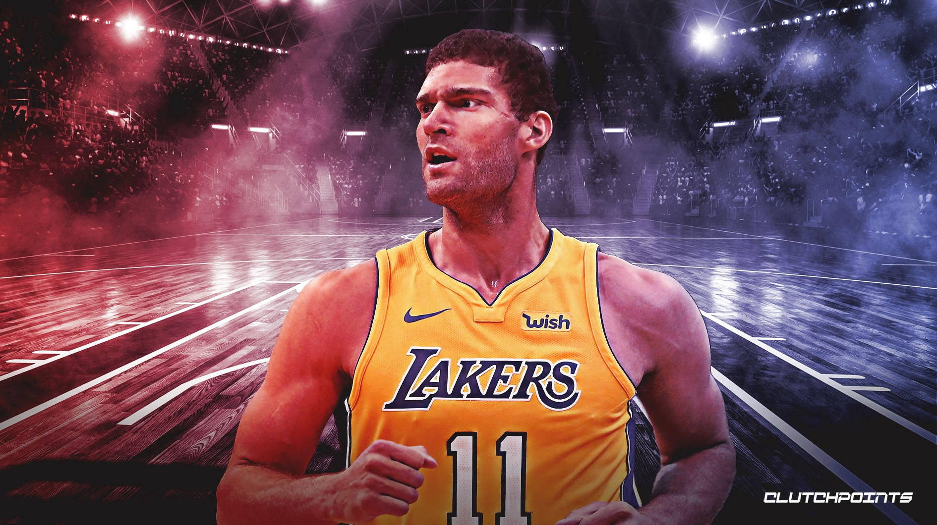 La Lakers Brook Lopez Cover Background
