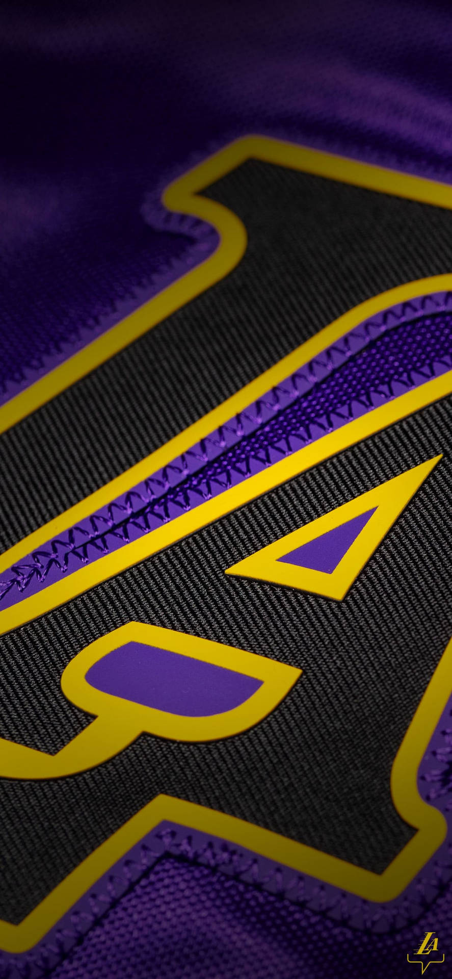 La Lakers Jersey Close-up Background