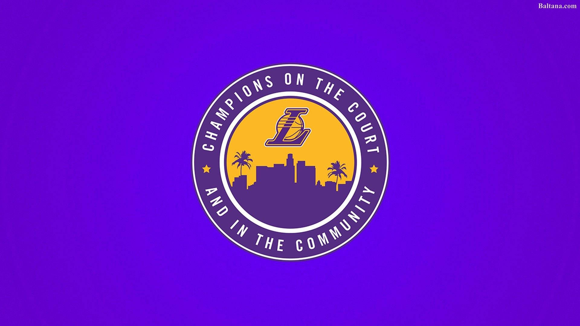 La Lakers Logo Seal Background Background