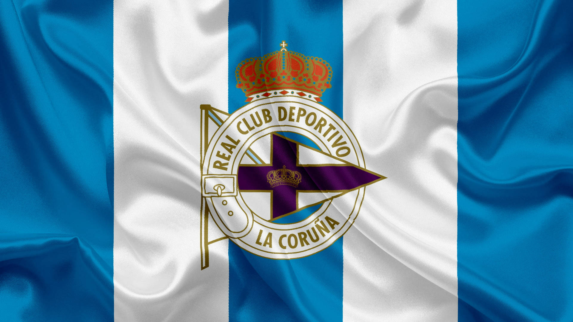 La Liga Deportivo La Coruña Flag Background