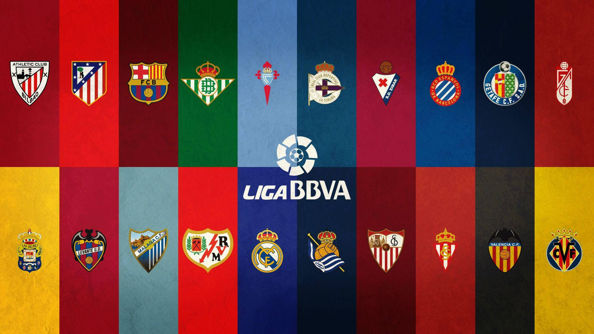 La Liga Teams Collage Background
