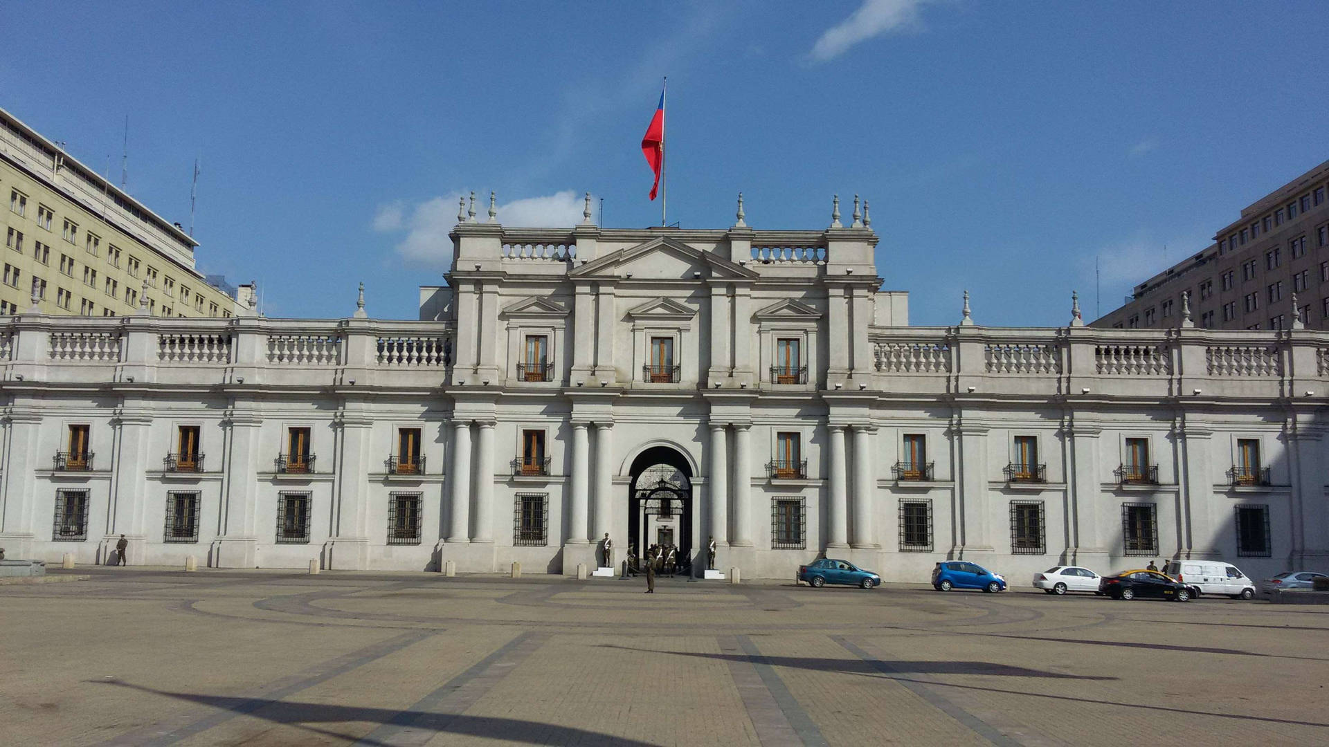 La Moneda Palace Chile Background