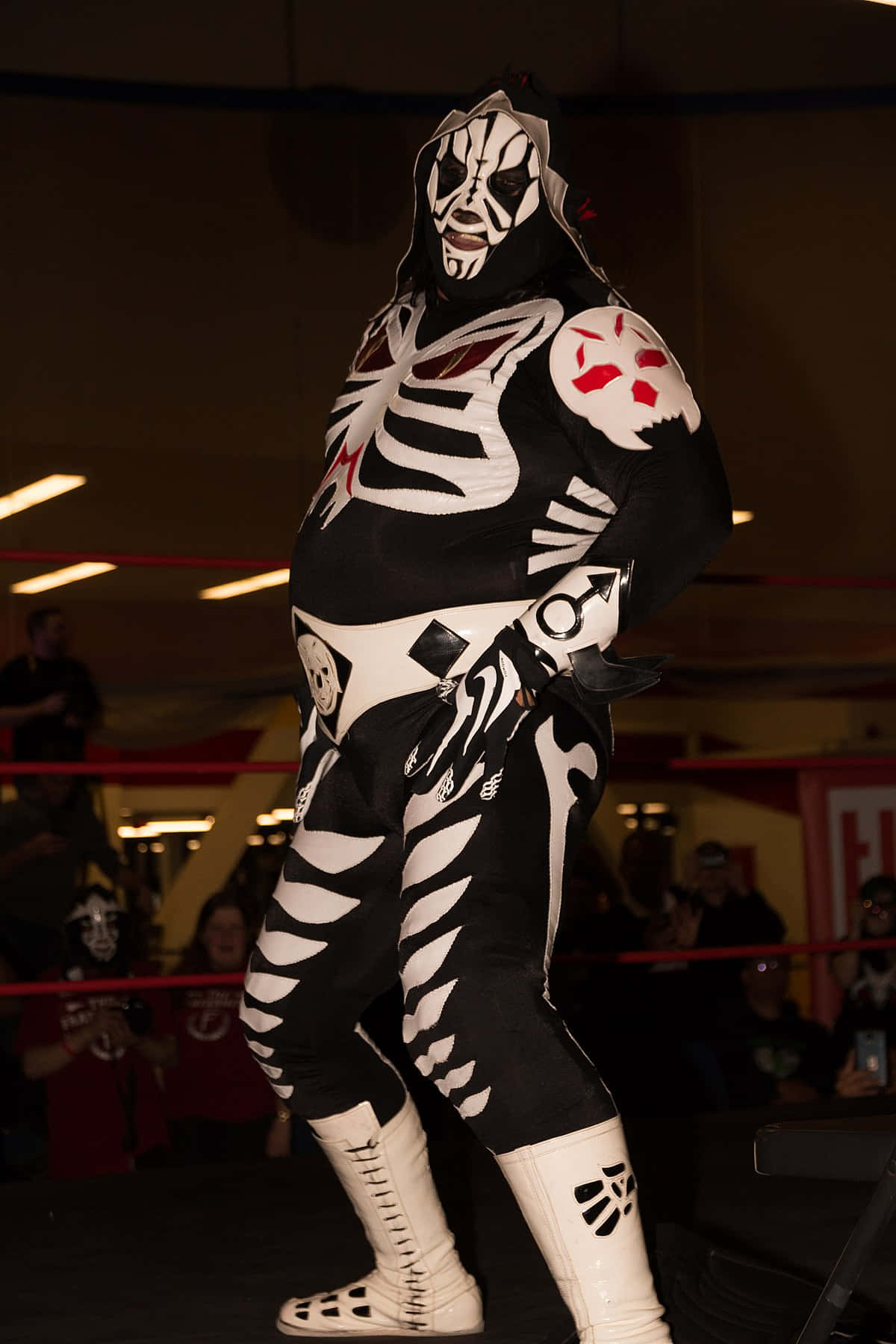 La Parka, The Legendary Mexican Luchador In His Iconic Mask Background