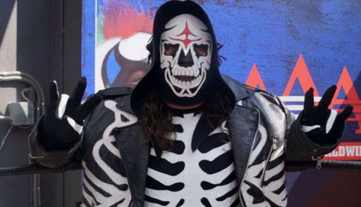 La Parka Wrestler Pose Background