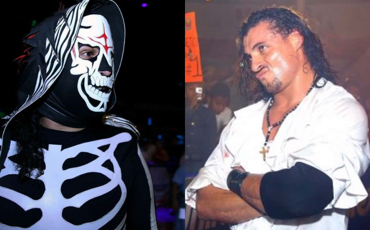 La Parka Wrestlerand Unmasked Background
