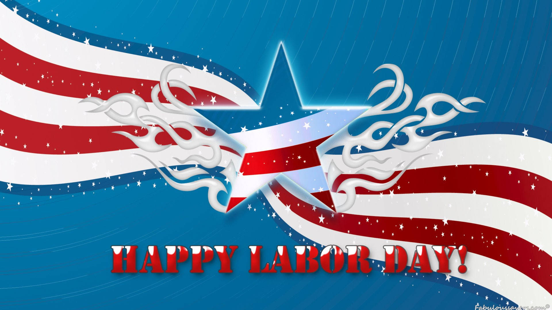 Labor Day American Star Background