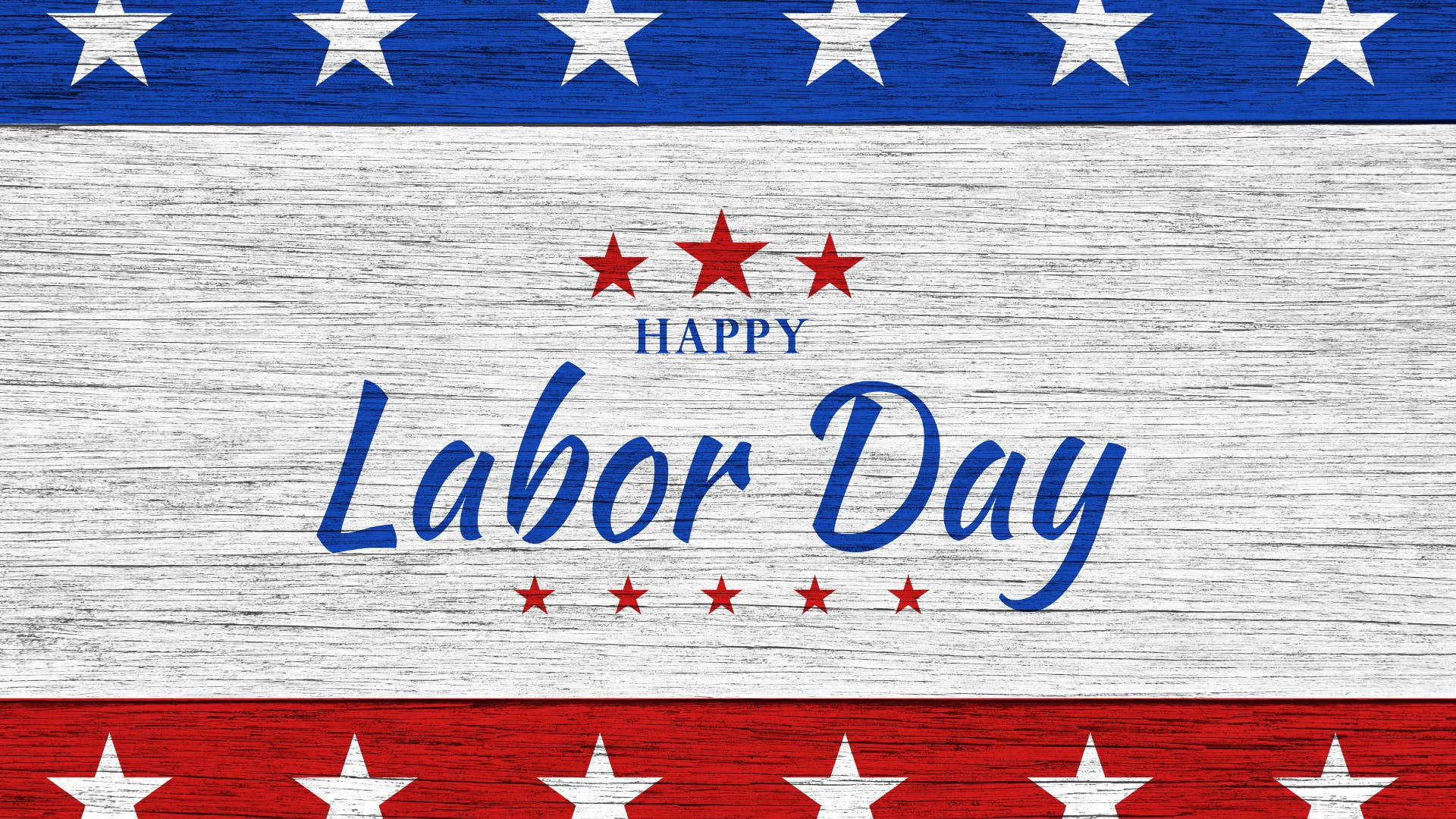 Labor Day Greetings On Wood Background