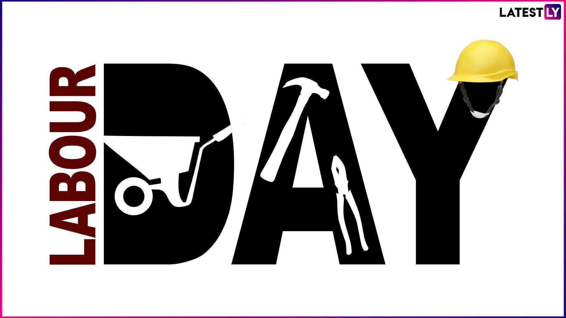 Labor Day Logo In White Background
