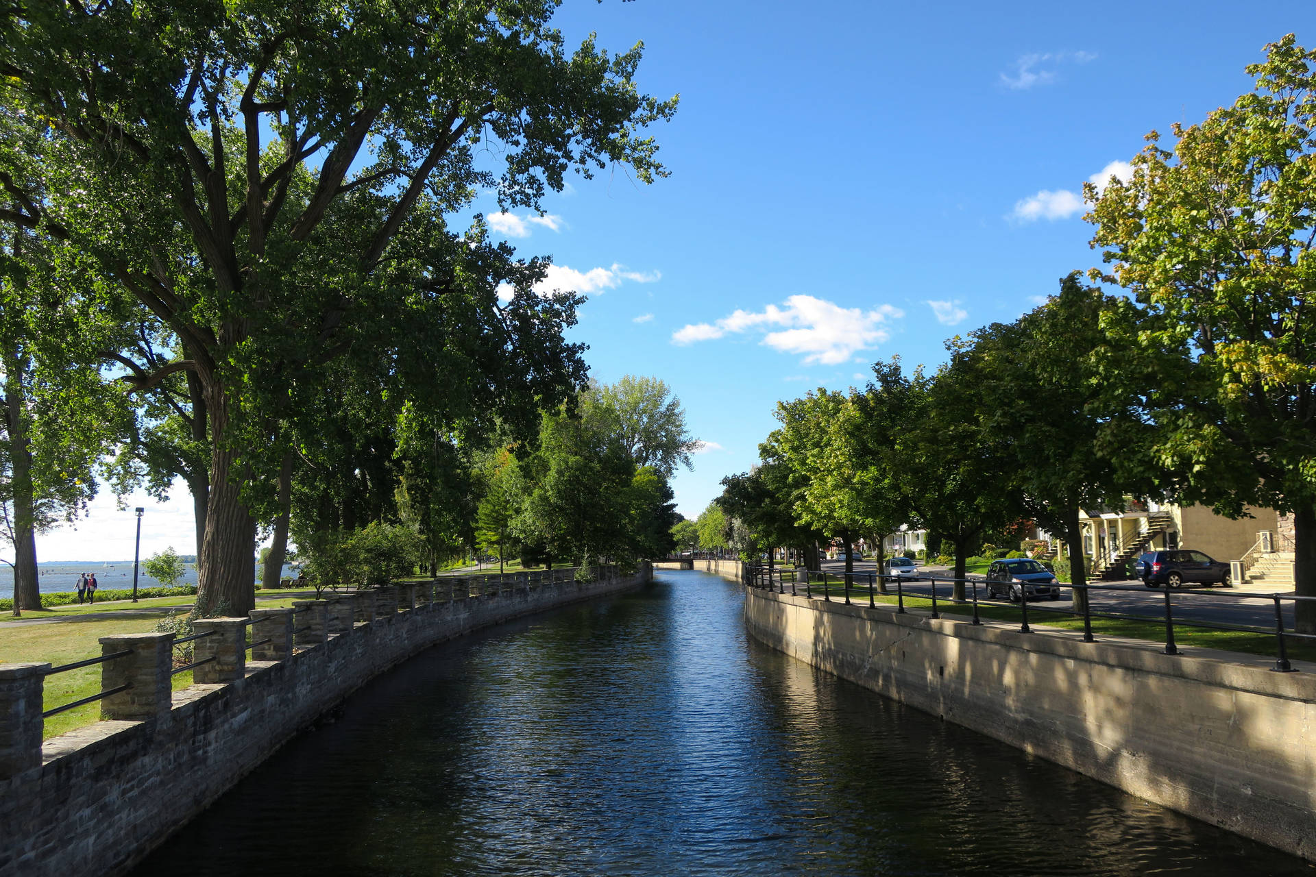 Lachine Canal In Montreal Background