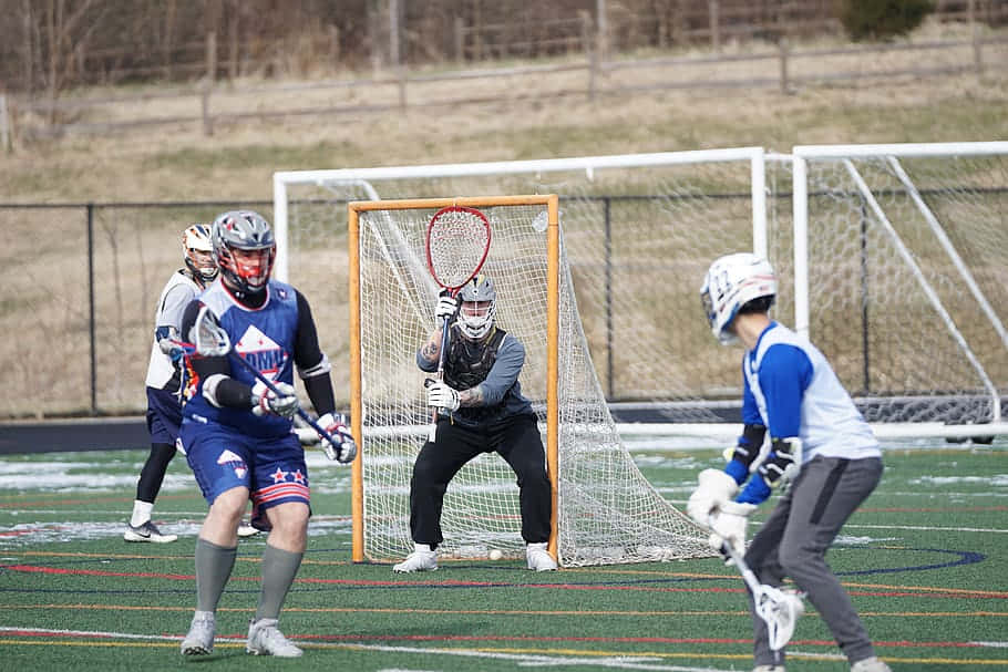 Lacrosse Game Action Shot