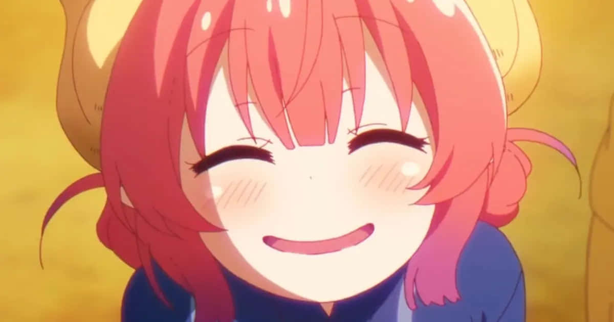 Lady Anime Character With A Smug Face Background