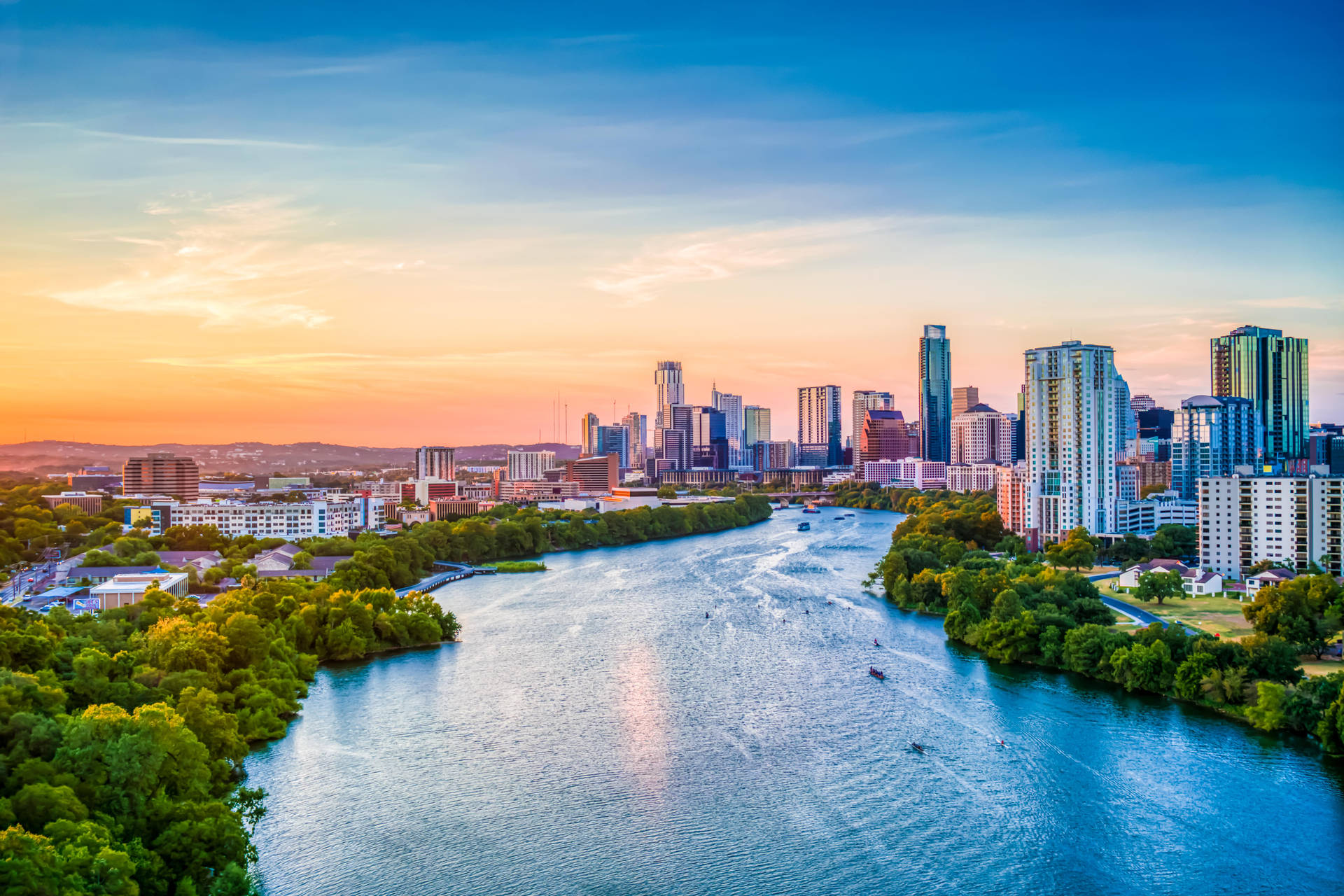 Lady Bird Lake Downtown Austin Texas