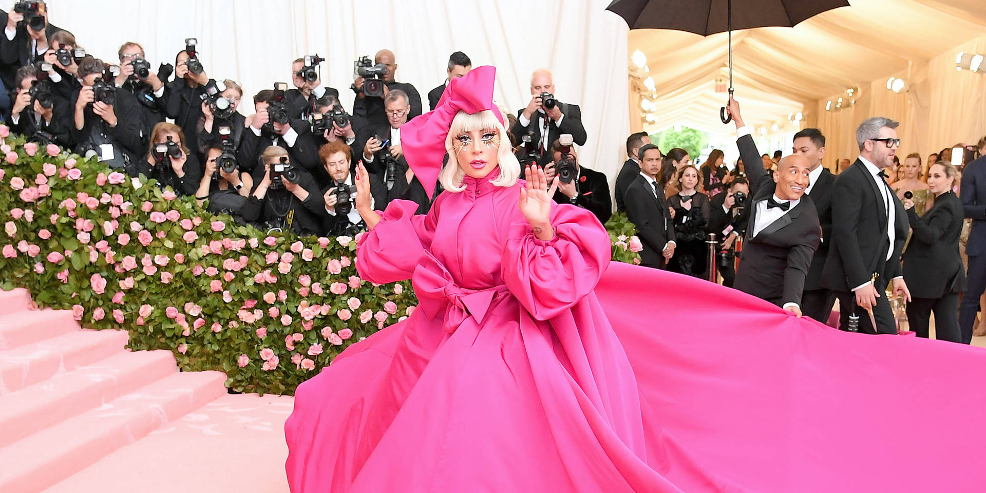 Lady Gaga Outfit At Met Gala Background