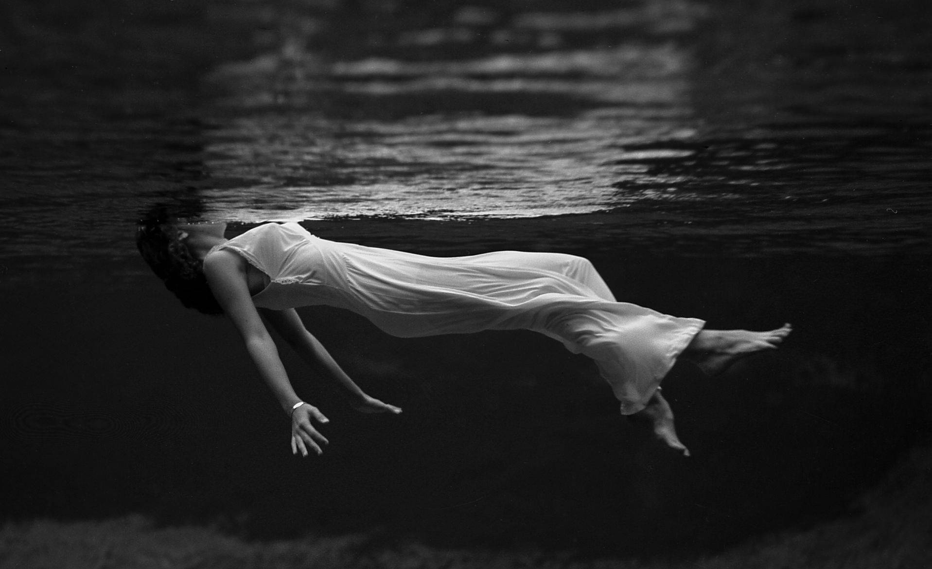 Lady In Water Dark Aesthetic Background