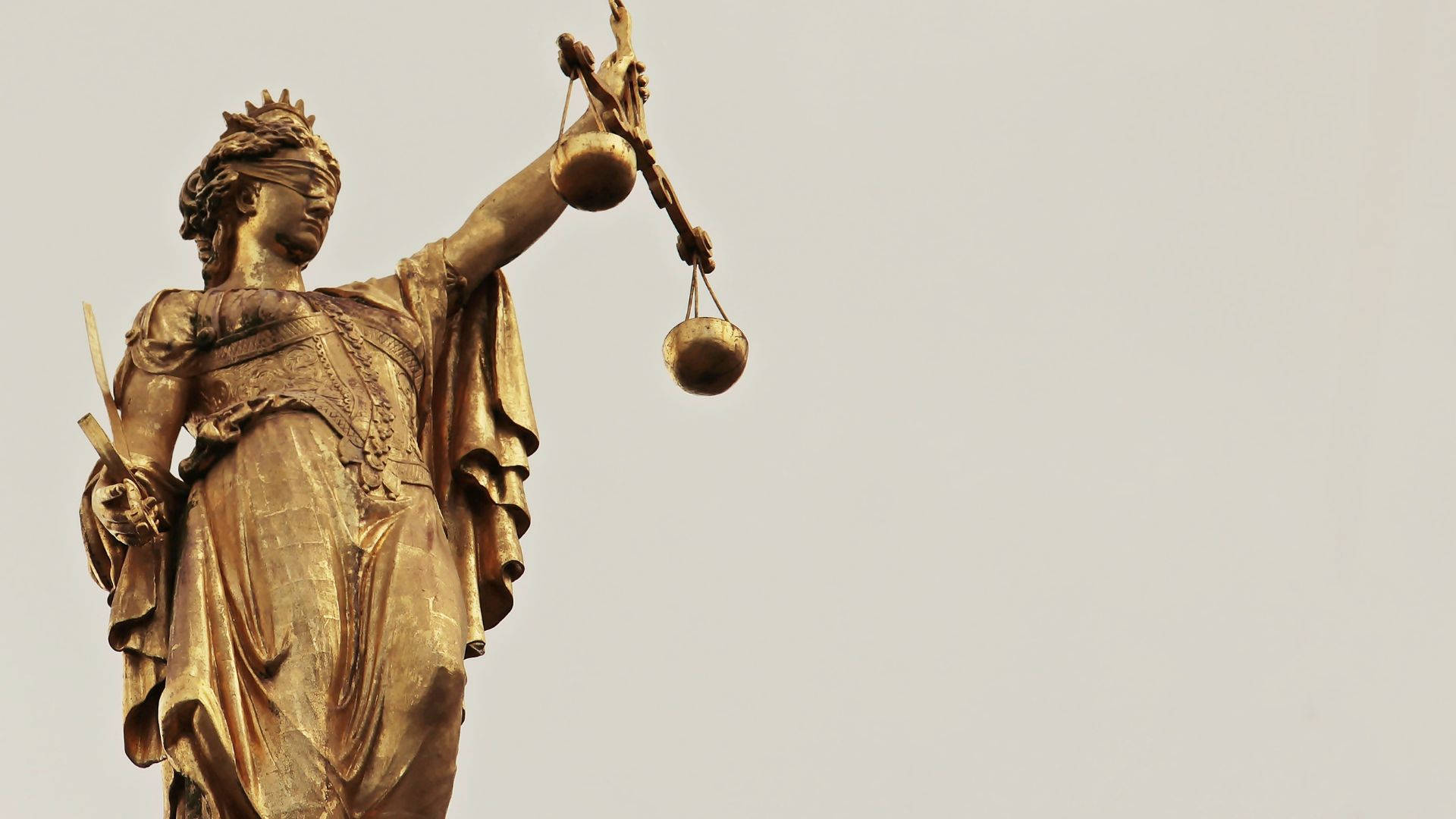 Lady Justice Beige Background Background