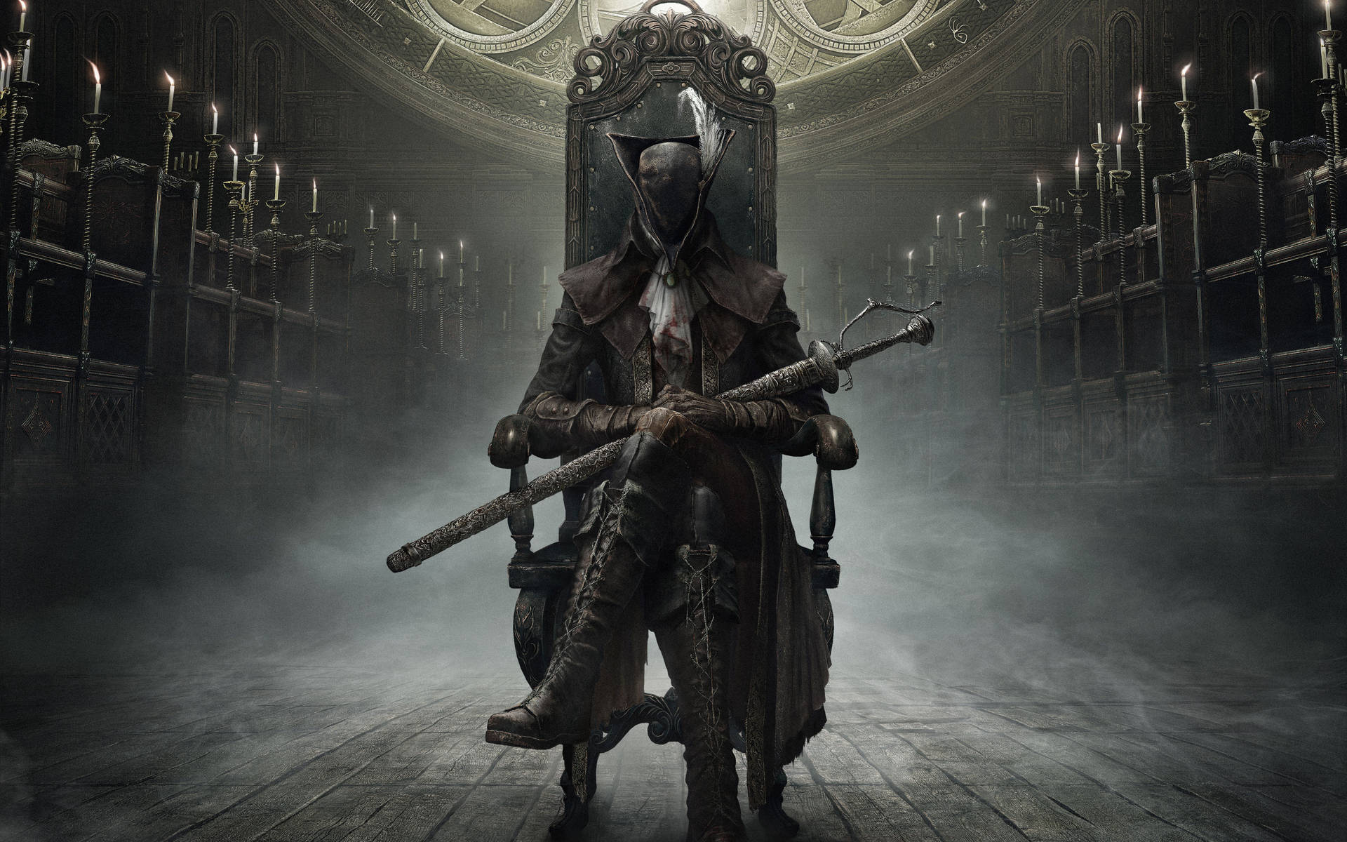 Lady Maria Of Astral Statue Of Bloodborne Background