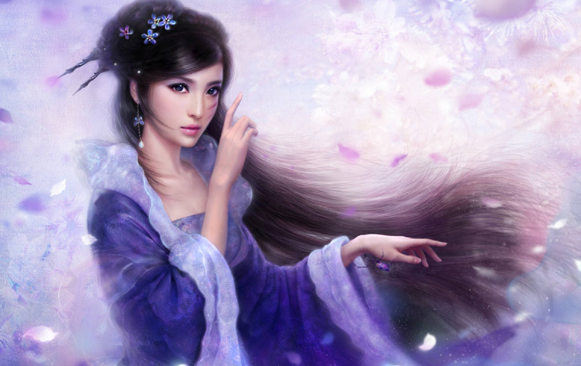 Lady Princess World Fantasy Art Background