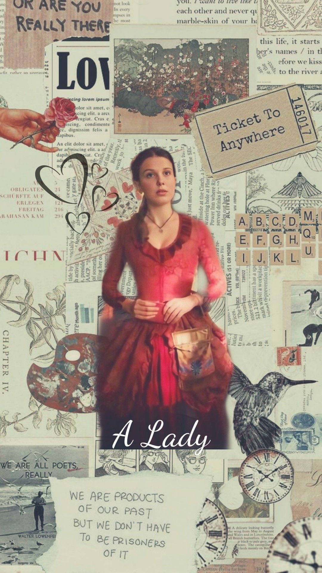 Lady Sherlock Holmes Scrapbook Background