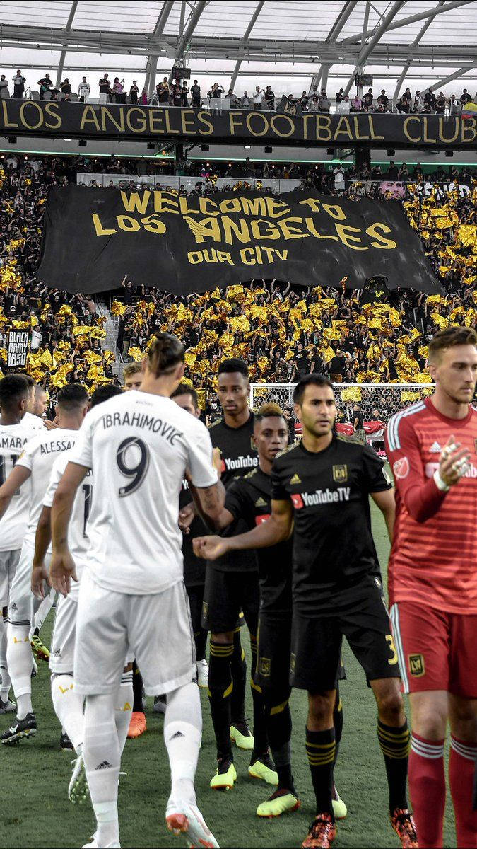 Lafc Players Pay Respects Background