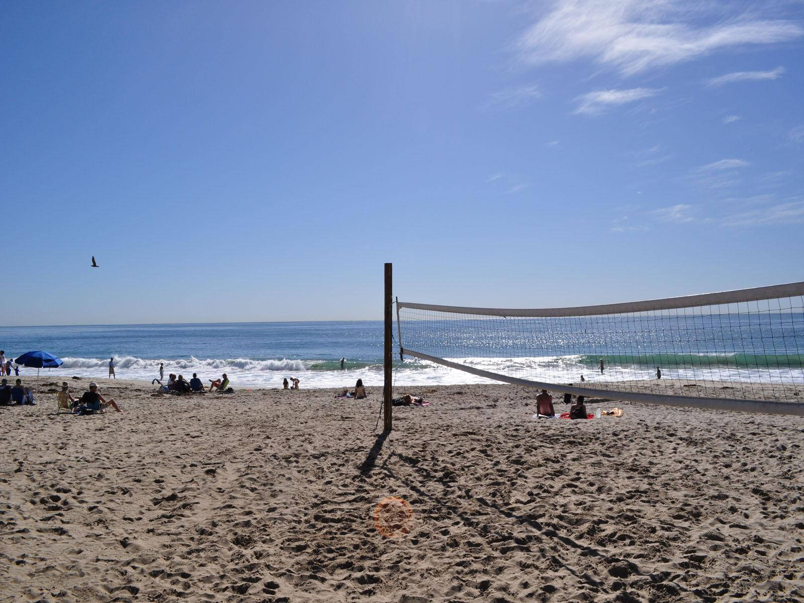 Laguna Beach Volleyball Net California Background