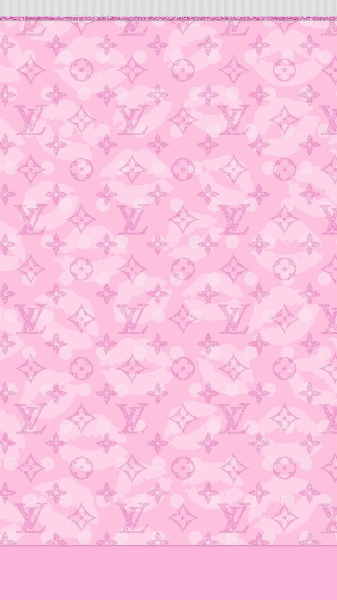 Laid-back Glamour In Pink - The Lv Monogram Pattern Background