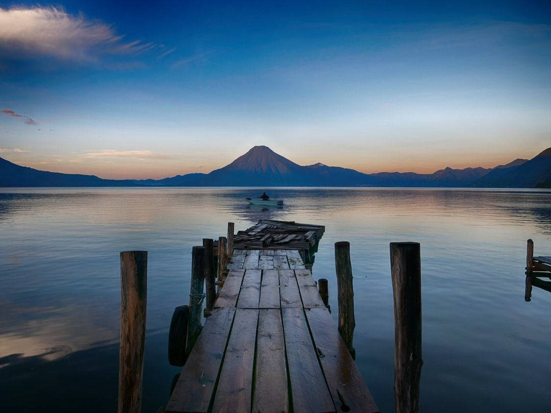 Lake Atitlan Of Guatemala Background