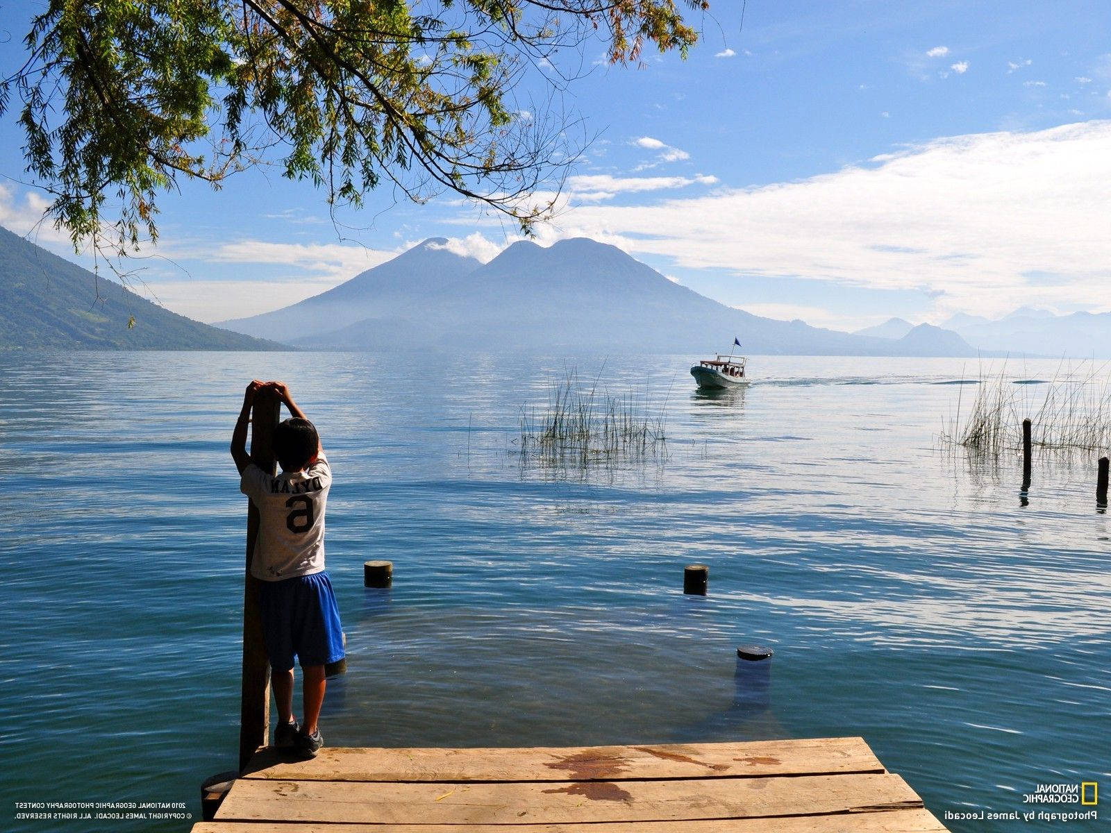 Lake Atitlan View Guatemala Background