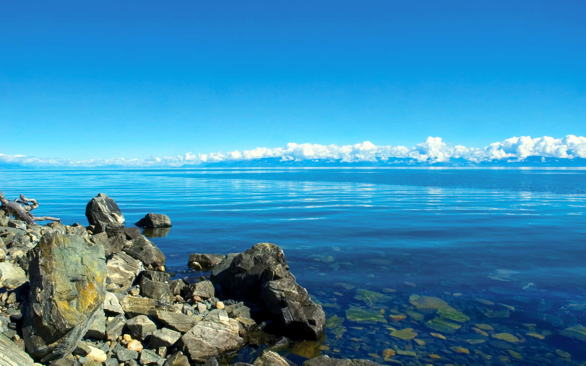 Lake Baikal Summer Time Background